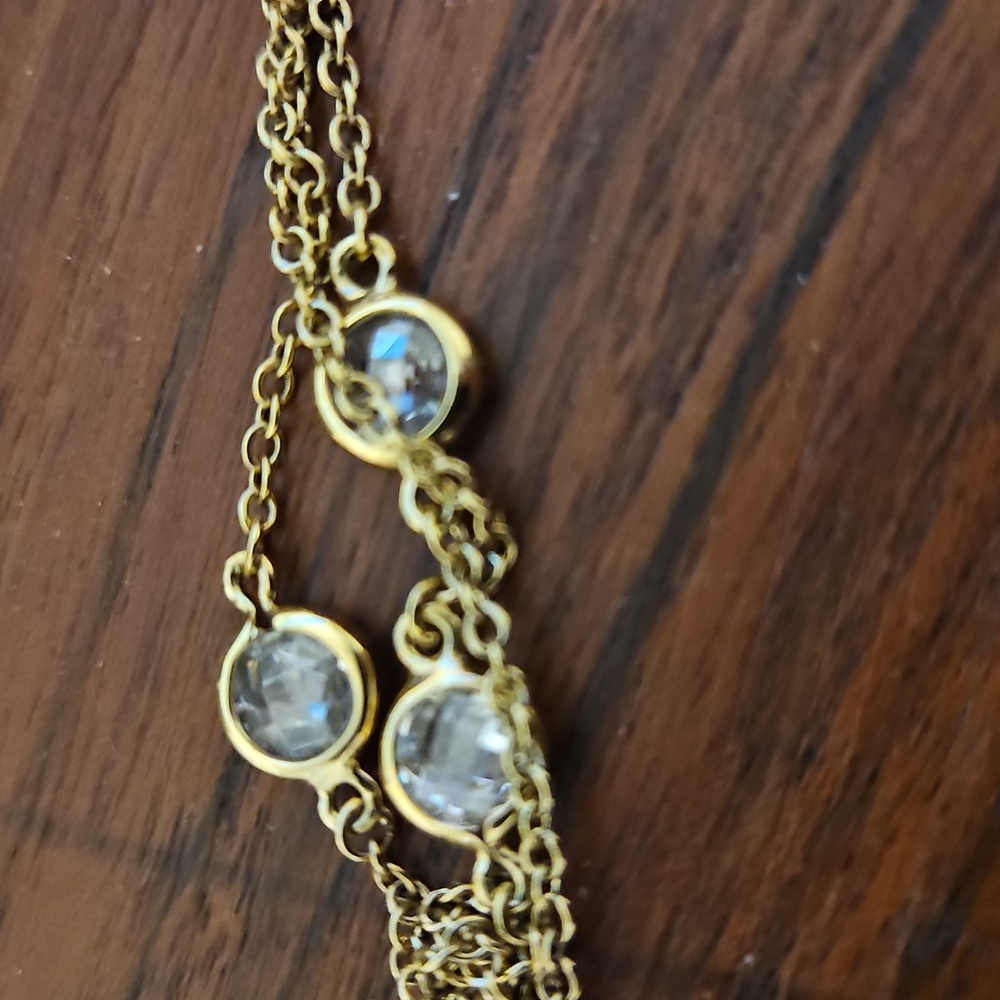 Freida Rothman Gold Necklace with Pearl Accents - Picture 4 of 5